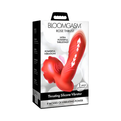 XR BRANDS - BLOOMGASM THRUSTING SILICONE VIBRATOR