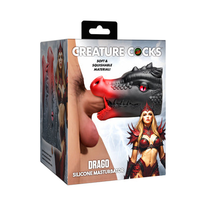 XR BRANDS - CREATURE COCKS DRAGO SILICONE MASTURBATOR