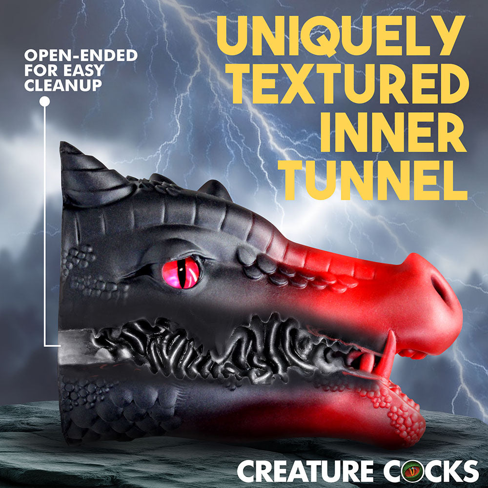 XR BRANDS - CREATURE COCKS DRAGO SILICONE MASTURBATOR