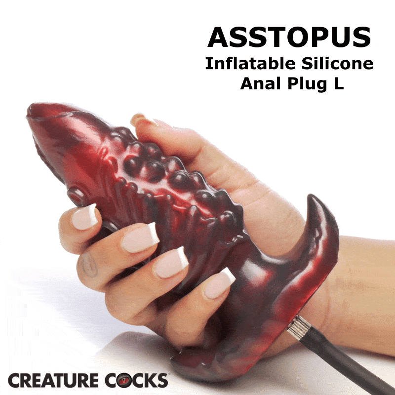 XR BRANDS - CREATURE COCKS TENTACLE INFLATABLE SILICONE ANAL PLUG LARGE