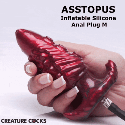 XR BRANDS - CREATURE COCKS TENTACLE INFLATABLE SILICONE ANAL PLUG MEDIUM