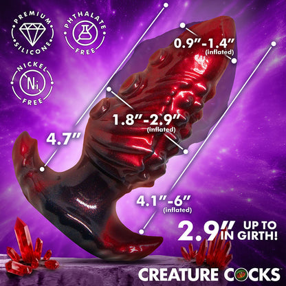 XR BRANDS - CREATURE COCKS TENTACLE INFLATABLE SILICONE ANAL PLUG MEDIUM