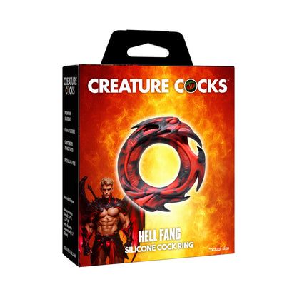 XR BRANDS - CREATURE COCKS HELL FANG SILICONE COCK RING