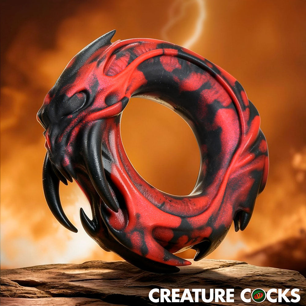 XR BRANDS - CREATURE COCKS HELL FANG SILICONE COCK RING