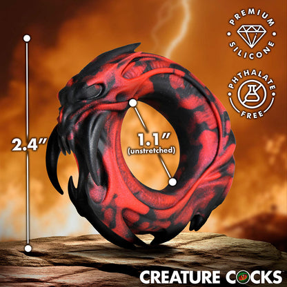 XR BRANDS - CREATURE COCKS HELL FANG SILICONE COCK RING