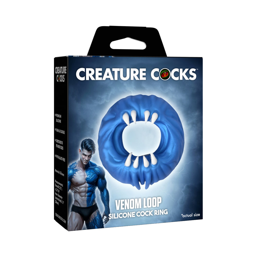XR BRANDS - CREATURE COCKS VENOM LOOP SILICONE COCK RING