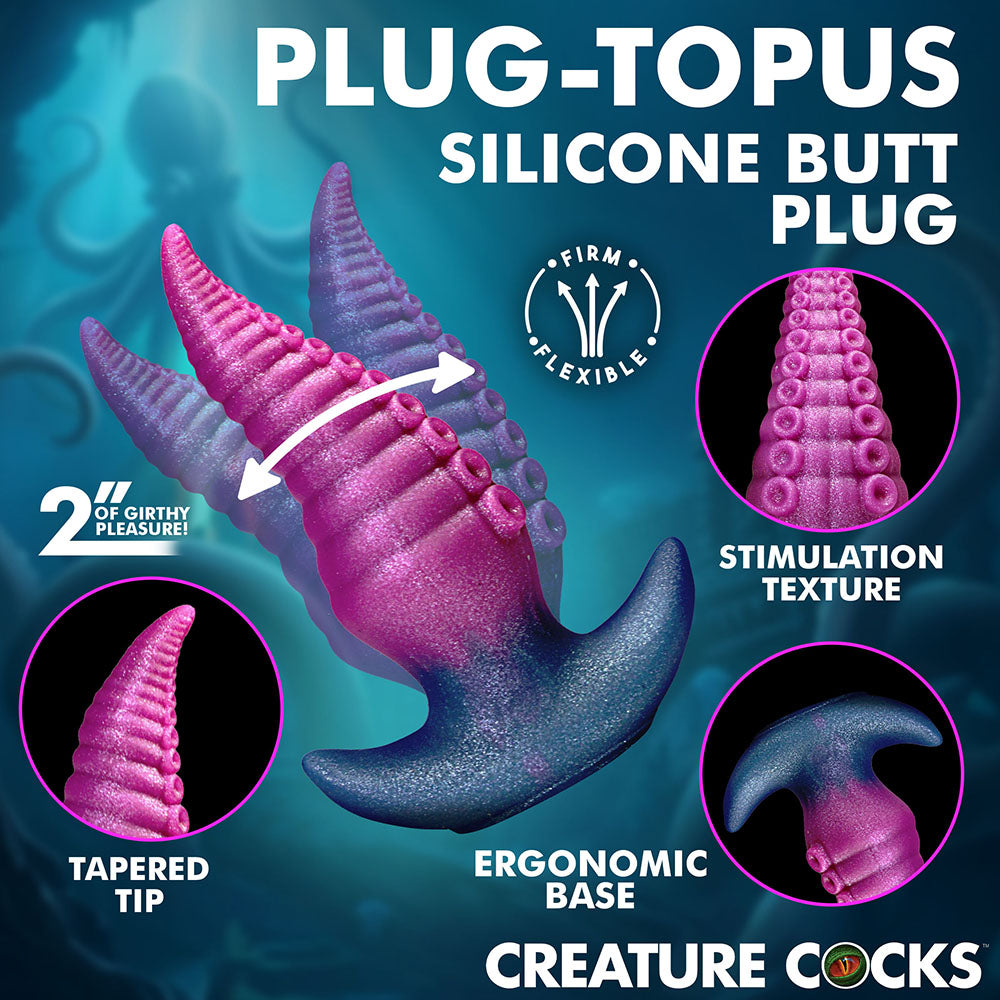 XR BRANDS - CREATURE COCKS OCTOPUS SILICONE BUTT PLUG