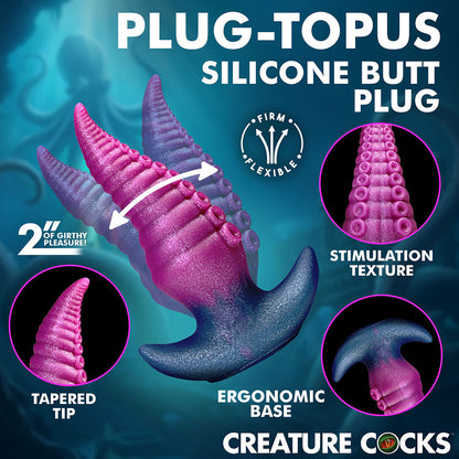 XR BRANDS - CREATURE COCKS OCTOPUS SILICONE BUTT PLUG