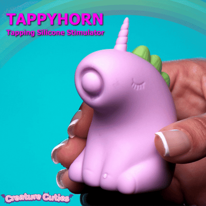 XR BRANDS - CREATURE CUTIES TAPPING SILICONE UNICORN STIMULATOR