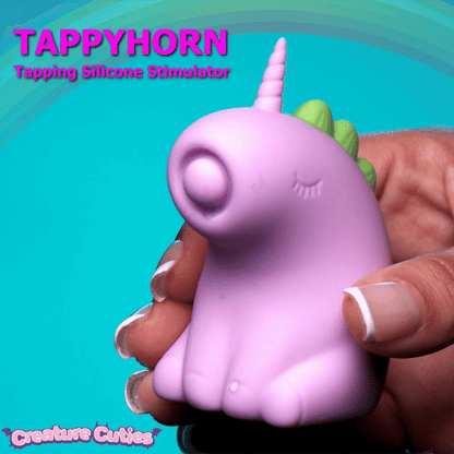 XR BRANDS - CREATURE CUTIES TAPPING SILICONE UNICORN STIMULATOR