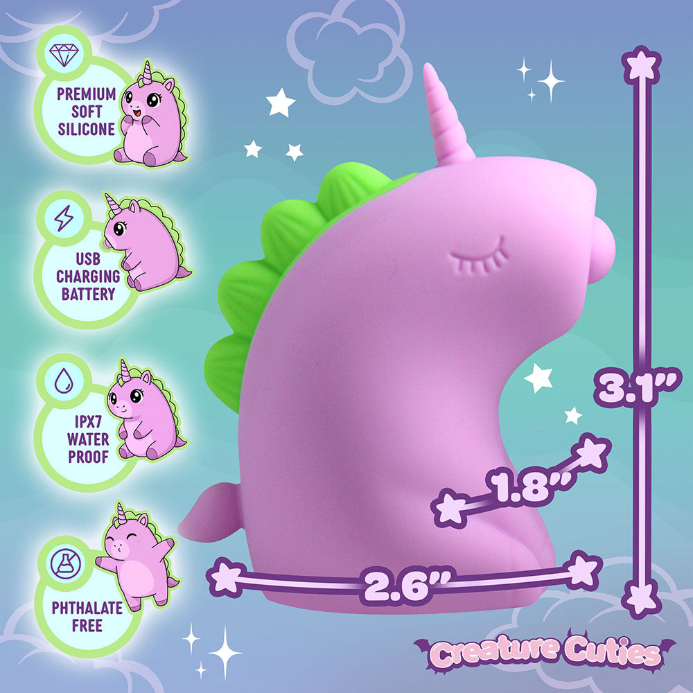 XR BRANDS - CREATURE CUTIES TAPPING SILICONE UNICORN STIMULATOR
