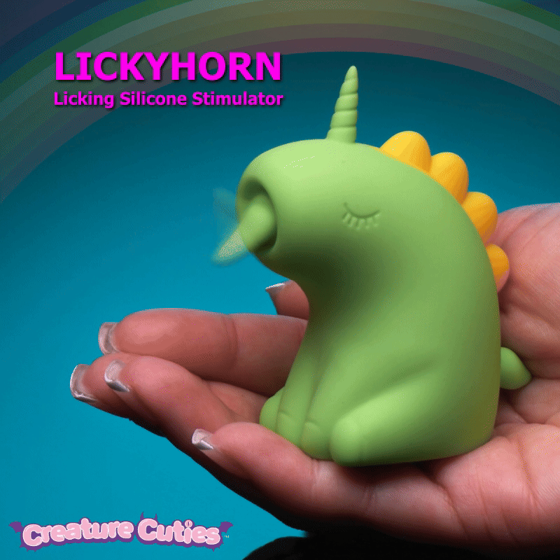 XR BRANDS - CREATURE CUTIES LICKING SILICONE UNICORN STIMULATOR