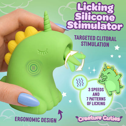 XR BRANDS - CREATURE CUTIES LICKING SILICONE UNICORN STIMULATOR