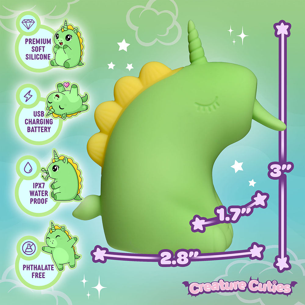 XR BRANDS - CREATURE CUTIES LICKING SILICONE UNICORN STIMULATOR