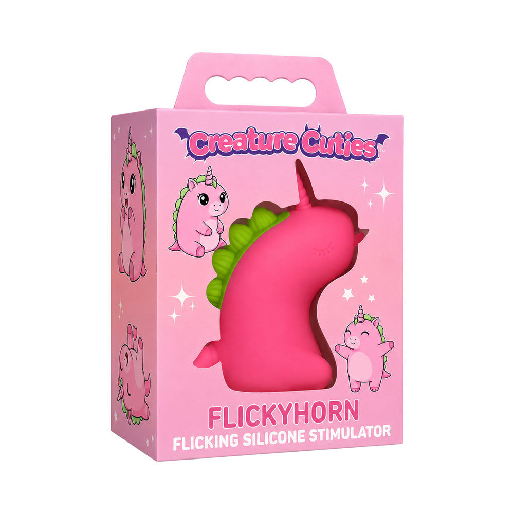 XR BRANDS - CREATURE CUTIES FLICKYHORN FLICKING SILICONE STIMULATOR