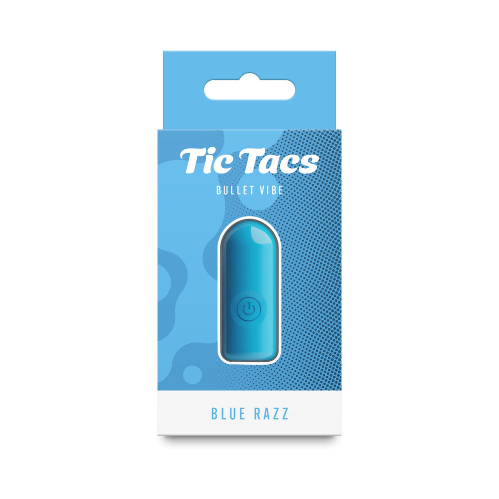 NS NOVELTIES - VIBRATEUR BULLET EN SILICONE TIC TAC BLUE RAZZ BLEU