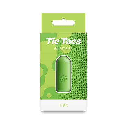 NS NOVELTIES - VIBROMASSEUR BULLET EN SILICONE TIC TACS LIME VERT