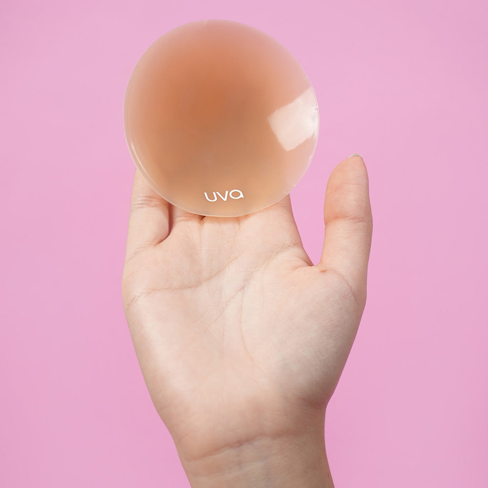 UVA - COCOA NON-ADHESIVE ROUND NIPPLE COVERS