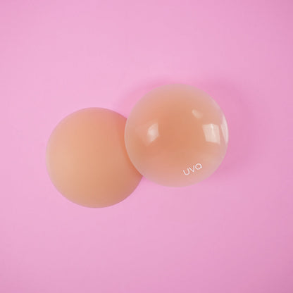UVA - CARAMEL NON-ADHESIVE ROUND NIPPLE COVERS