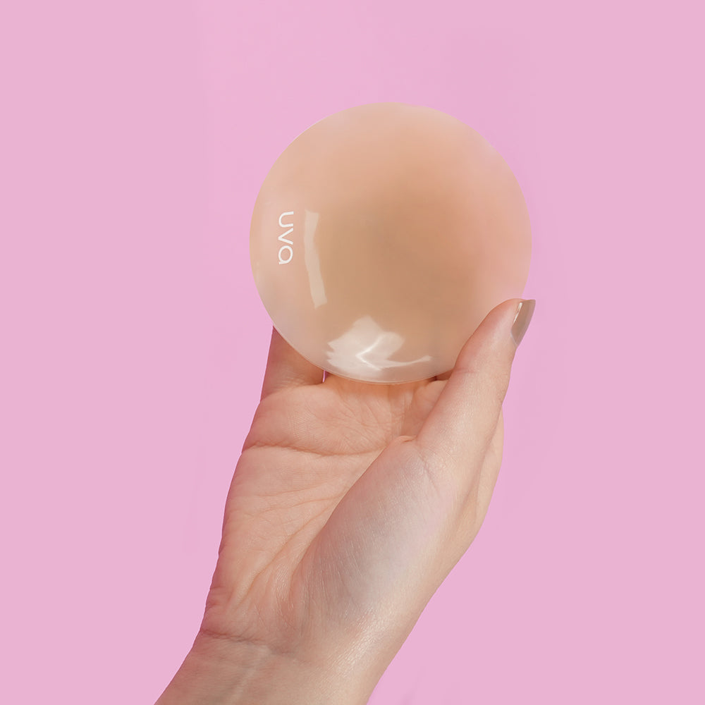 UVA - CARAMEL NON-ADHESIVE ROUND NIPPLE COVERS