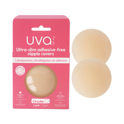 UVA - VANILLA NON-ADHESIVE ROUND NIPPLE COVERS