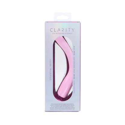 CREATIVE CONCEPTIONS - CLARITY CELESTIAL DEITY BLUSH GLASS DILDO