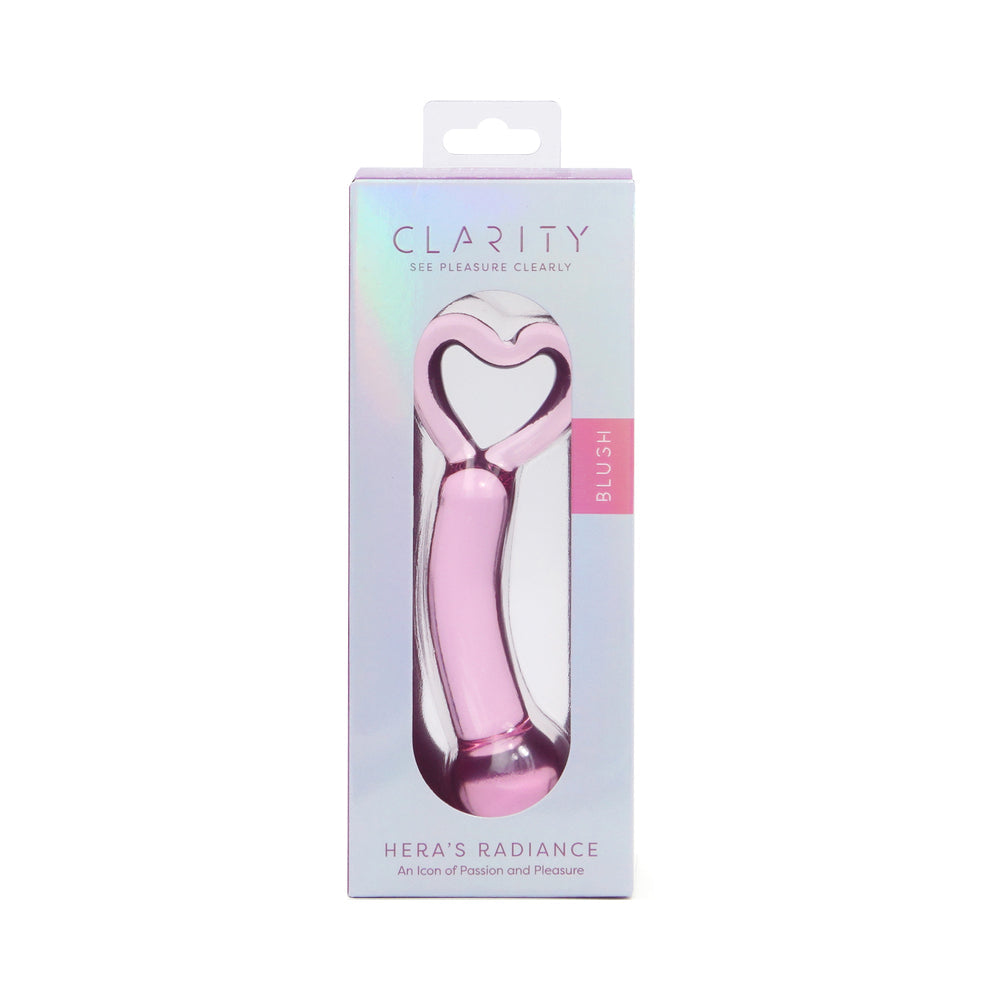 CREATIVE CONCEPTIONS - CLARITY HERA'S RADIANCE BLUSH GLASS DILDO