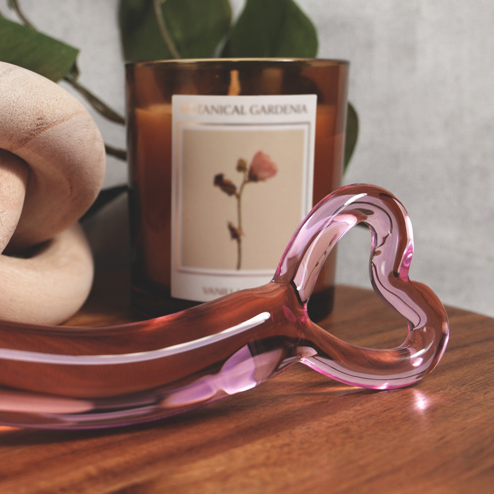 CREATIVE CONCEPTIONS - CLARITY HERA'S RADIANCE BLUSH GLASS DILDO