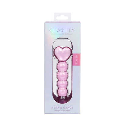 CREATIVE CONCEPTIONS - CLARITY HERA'S GRACE BLUSH GLASS DILDO