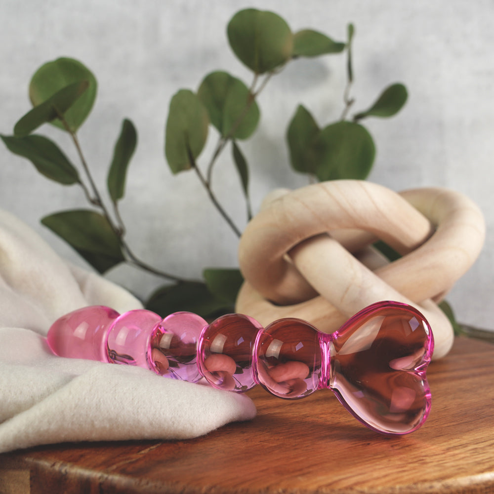 CREATIVE CONCEPTIONS - CLARITY HERA'S GRACE BLUSH GLASS DILDO