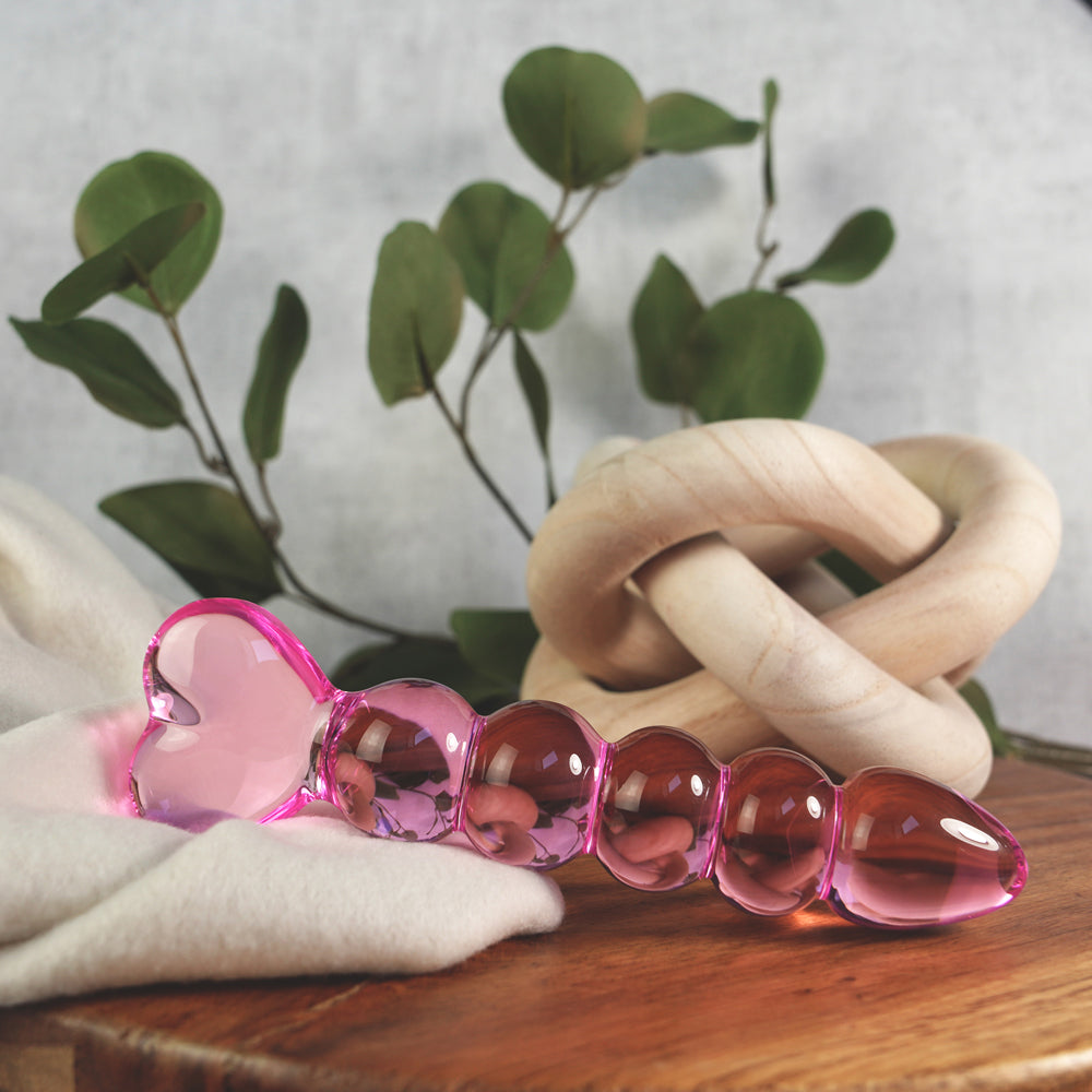 CREATIVE CONCEPTIONS - CLARITY HERA'S GRACE BLUSH GLASS DILDO