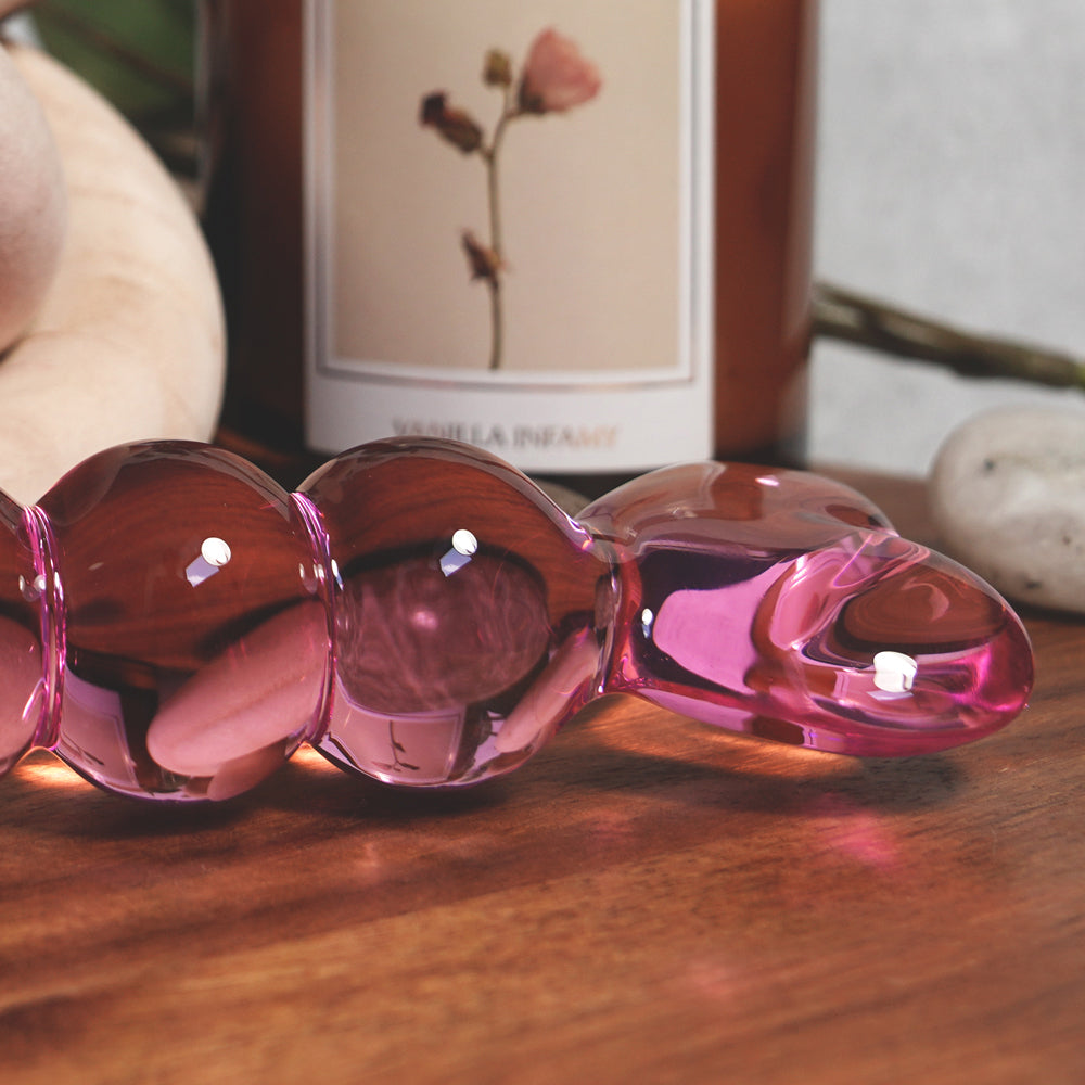 CREATIVE CONCEPTIONS - CLARITY HERA'S GRACE BLUSH GLASS DILDO