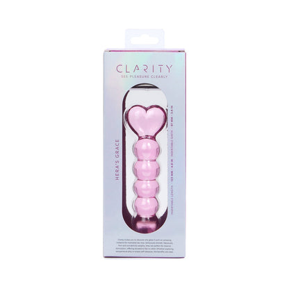 CREATIVE CONCEPTIONS - CLARITY HERA'S GRACE BLUSH GLASS DILDO