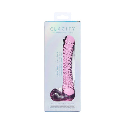 CREATIVE CONCEPTIONS - CLARITY SERAPHIC SOLSTICE BLUSH GLASS DILDO