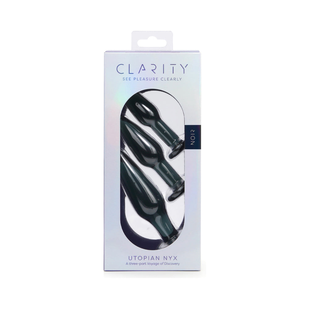 CREATIVE CONCEPTIONS - CLARITY UTOPIAN NYX NOIR GLASS PLUG SET