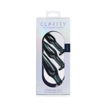 CREATIVE CONCEPTIONS - CLARITY UTOPIAN NYX NOIR GLASS PLUG SET