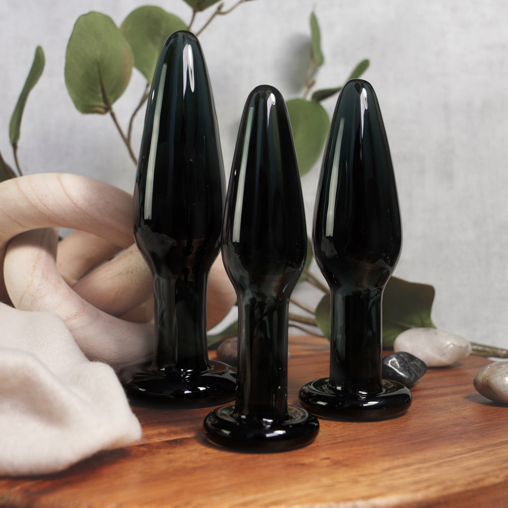 CREATIVE CONCEPTIONS - CLARITY UTOPIAN NYX NOIR GLASS PLUG SET