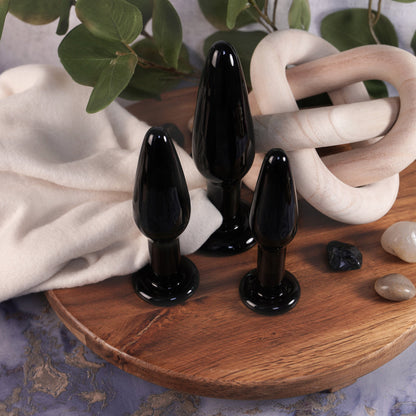 CREATIVE CONCEPTIONS - CLARITY UTOPIAN NYX NOIR GLASS PLUG SET