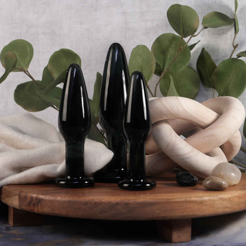CREATIVE CONCEPTIONS - CLARITY UTOPIAN NYX NOIR GLASS PLUG SET