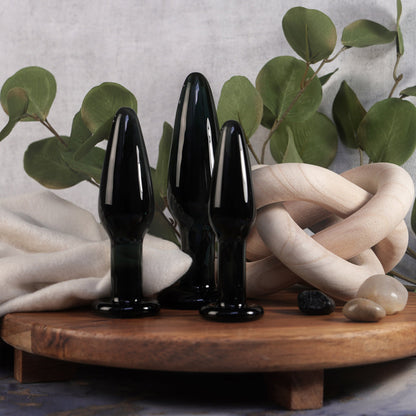 CREATIVE CONCEPTIONS - CLARITY UTOPIAN NYX NOIR GLASS PLUG SET