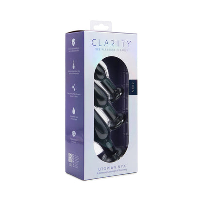 CREATIVE CONCEPTIONS - CLARITY UTOPIAN NYX NOIR GLASS PLUG SET