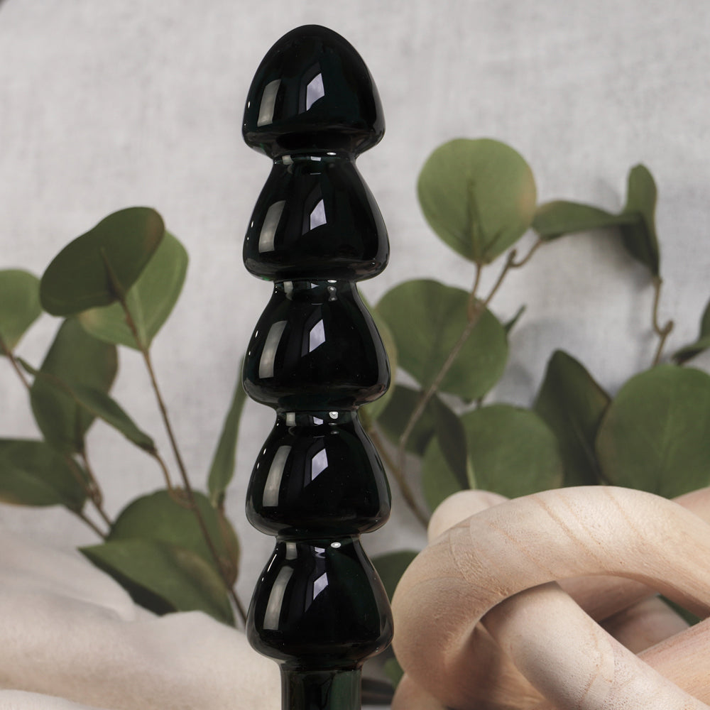 CREATIVE CONCEPTIONS - CLARITY UTOPIAN TORUS NOIR GLASS DILDO