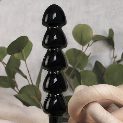 CREATIVE CONCEPTIONS - CLARITY UTOPIAN TORUS NOIR GLASS DILDO