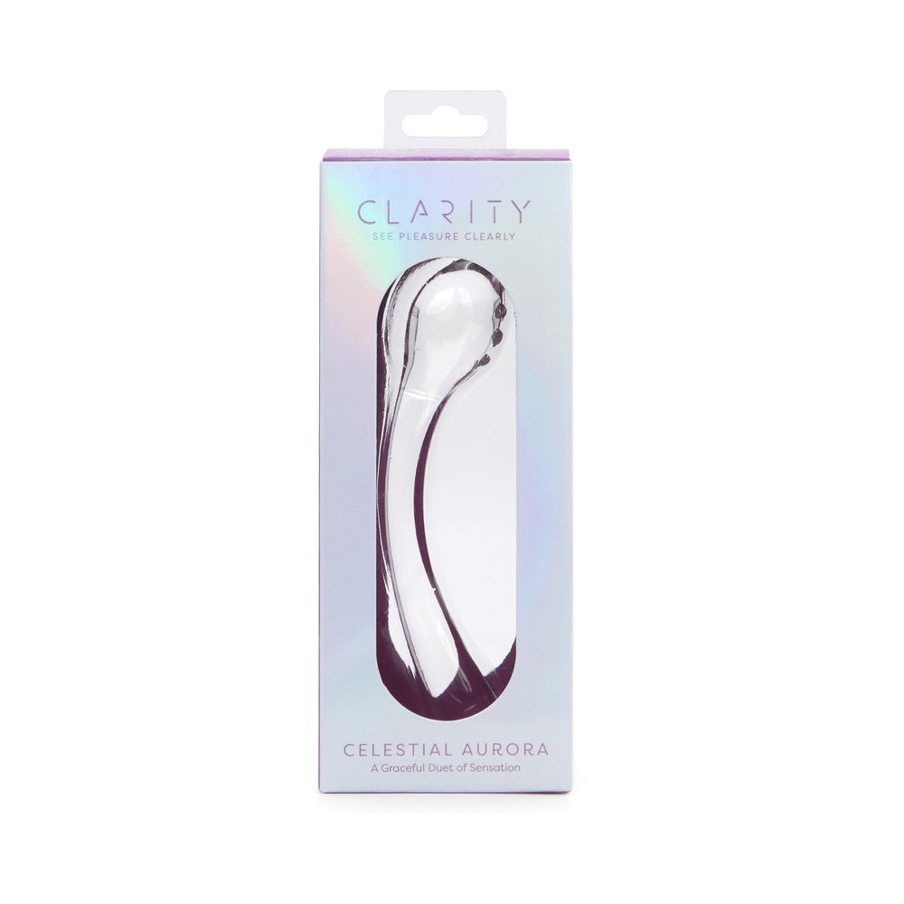 CREATIVE CONCEPTIONS - CLARITY CELESTIAL AURORA GLASS DILDO