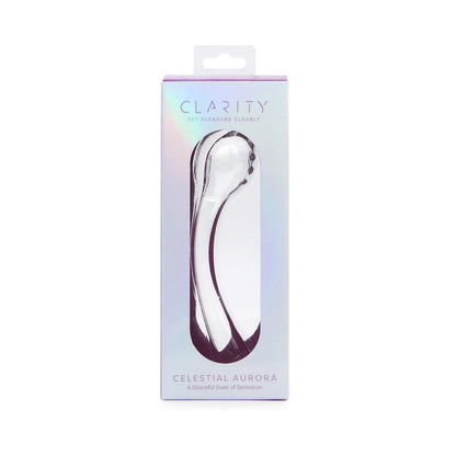 CREATIVE CONCEPTIONS - CLARITY CELESTIAL AURORA GLASS DILDO