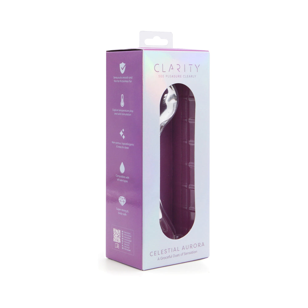 CREATIVE CONCEPTIONS - CLARITY CELESTIAL AURORA GLASS DILDO