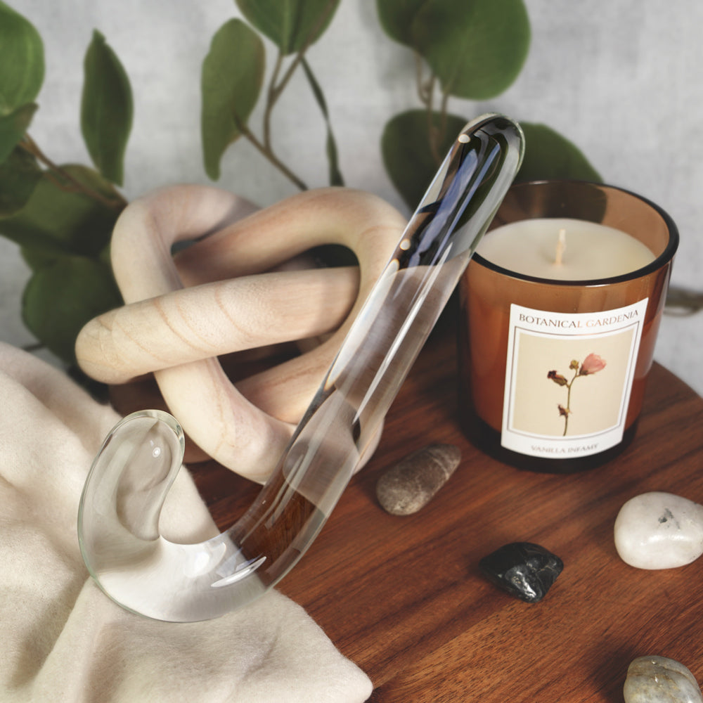 CREATIVE CONCEPTIONS - CLARITY HERA'S MAJESTY GLASS DILDO