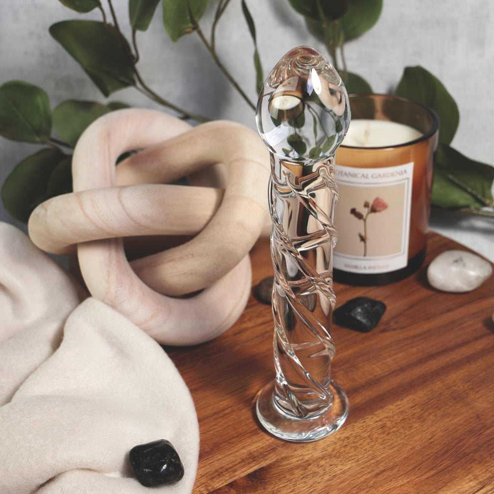 CREATIVE CONCEPTIONS - CLARITY SERAPHIC HELIX GLASS DILDO
