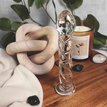 CREATIVE CONCEPTIONS - CLARITY SERAPHIC HELIX GLASS DILDO