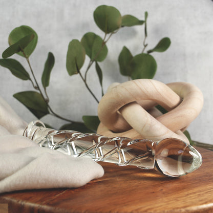 CREATIVE CONCEPTIONS - CLARITY SERAPHIC HELIX GLASS DILDO